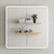 Retti Rectangular 750mm x 750mm Frontlit LED Mirrored Shaving Cabinet, Matte White