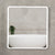 Retti Rectangular 750mm x 750mm Frontlit LED Mirrored Shaving Cabinet, Matte White