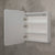 Retti Rectangular 750mm x 750mm Frontlit LED Mirrored Shaving Cabinet, Matte White