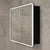 Retti Rectangular 900mm x 750mm Frontlit LED Mirrored Shaving Cabinet, Matte Black