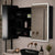 Retti Rectangular 900mm x 750mm Frontlit LED Mirrored Shaving Cabinet, Matte Black