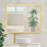 Retti Rectangular 900mm x 750mm Frontlit LED Mirrored Shaving Cabinet, Matte White