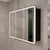 Retti Rectangular 1200mm x 750mm Frontlit LED Mirrored Shaving Cabinet, Matte Black