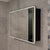 Retti Rectangular 1200mm x 750mm Frontlit LED Mirrored Shaving Cabinet, Matte Black