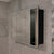 Retti Rectangular 1200mm x 750mm Frontlit LED Mirrored Shaving Cabinet, Matte Black