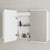 Retti Rectangular 1200mm x 750mm Frontlit LED Mirrored Shaving Cabinet, Matte White