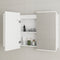 Retti Rectangular 1200mm x 750mm Frontlit LED Mirrored Shaving Cabinet, Matte White