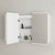 Retti Rectangular 1200mm x 750mm Frontlit LED Mirrored Shaving Cabinet, Matte White