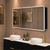 Retti Rectangular 1500mm x 750mm Frontlit LED Mirrored Shaving Cabinet, Matte Black