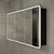 Retti Rectangular 1500mm x 750mm Frontlit LED Mirrored Shaving Cabinet, Matte Black