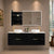 Retti Rectangular 1500mm x 750mm Frontlit LED Mirrored Shaving Cabinet, Matte Black