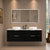 Retti Rectangular 1500mm x 750mm Frontlit LED Mirrored Shaving Cabinet, Matte Black