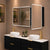 Retti Rectangular 1500mm x 750mm Frontlit LED Mirrored Shaving Cabinet, Matte Black