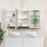 Retti Rectangular 1500mm x 750mm Frontlit LED Mirrored Shaving Cabinet, Matte White