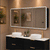 Retti Rectangular 1800mm x 750mm Frontlit LED Mirrored Shaving Cabinet, Matte Black