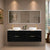 Retti Rectangular 1800mm x 750mm Frontlit LED Mirrored Shaving Cabinet, Matte Black