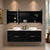 Retti Rectangular 1800mm x 750mm Frontlit LED Mirrored Shaving Cabinet, Matte Black