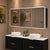 Retti Rectangular 1800mm x 750mm Frontlit LED Mirrored Shaving Cabinet, Matte Black