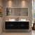 Retti Rectangular 1800mm x 750mm Frontlit LED Mirrored Shaving Cabinet, Matte Black