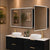 Retti Rectangular 1800mm x 750mm Frontlit LED Mirrored Shaving Cabinet, Matte Black