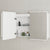 Retti Rectangular 1800mm x 750mm Frontlit LED Mirrored Shaving Cabinet, Matte White
