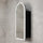 Arco Arch 400mm x 800mm Frontlit LED Mirrored Shaving Cabinet, Matte Black