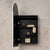Arco Arch 400mm x 800mm Frontlit LED Mirrored Shaving Cabinet, Matte Black