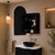 Arco Arch 400mm x 800mm Frontlit LED Mirrored Shaving Cabinet, Matte Black