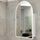 Arco Arch 400mm x 800mm Frontlit LED Mirrored Shaving Cabinet, Matte White