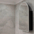 Arco Arch 700mm x 1000mm Frontlit LED Mirrored Shaving Cabinet, Matte Black