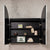 Arco Arch 800mm x 800mm Frontlit LED Mirrored Shaving Cabinet, Matte Black