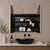 Arco Arch 800mm x 800mm Frontlit LED Mirrored Shaving Cabinet, Matte Black