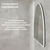 Arco Arch 1200mm x 800mm Frontlit LED Mirrored Shaving Cabinet, Matte Black
