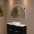 Arco Arch 1200mm x 800mm Frontlit LED Mirrored Shaving Cabinet, Matte Black