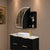 Arco Arch 1200mm x 800mm Frontlit LED Mirrored Shaving Cabinet, Matte Black
