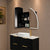 Arco Arch 1200mm x 800mm Frontlit LED Mirrored Shaving Cabinet, Matte Black