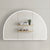 Arco Arch 1200mm x 800mm Frontlit LED Mirrored Shaving Cabinet, Matte White