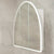 Arco Arch 1200mm x 800mm Frontlit LED Mirrored Shaving Cabinet, Matte White