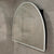 Arco Arch 1500mm x 1000mm Frontlit LED Mirrored Shaving Cabinet, Matte Black