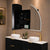 Arco Arch 1500mm x 1000mm Frontlit LED Mirrored Shaving Cabinet, Matte Black