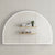 Arco Arch 1500mm x 1000mm Frontlit LED Mirrored Shaving Cabinet, Matte White