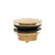 Dome Pop Short Bath Waste 40mm, with Pull-Out Basket, Brushed Brass (Gold)