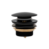 Dome Pop Short Bath Waste 40mm, with Pull-Out Basket, Matte Black