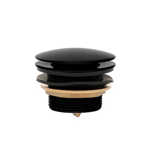 Dome Pop Short Bath Waste 40mm, with Pull-Out Basket, Matte Black