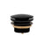 Dome Pop Short Bath Waste 40mm, with Pull-Out Basket, Matte Black