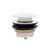 Dome Pop Short Bath Waste 40mm, with Pull-Out Basket, Gloss White