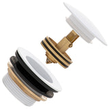 Dome Pop Short Bath Waste 40mm, with Pull-Out Basket, Gloss White