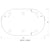 Pill Oval 450mm x 1200mm Frameless Mirror with Polished Edge