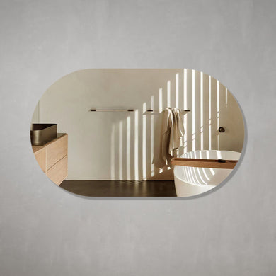 *Clearance* Pill Oval 1500mm x 750mm Frameless Mirror with Polished Edge