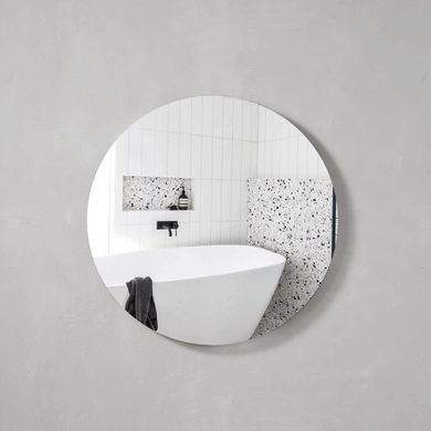 Circa Round 900mm Frameless Mirror with Polished Edge